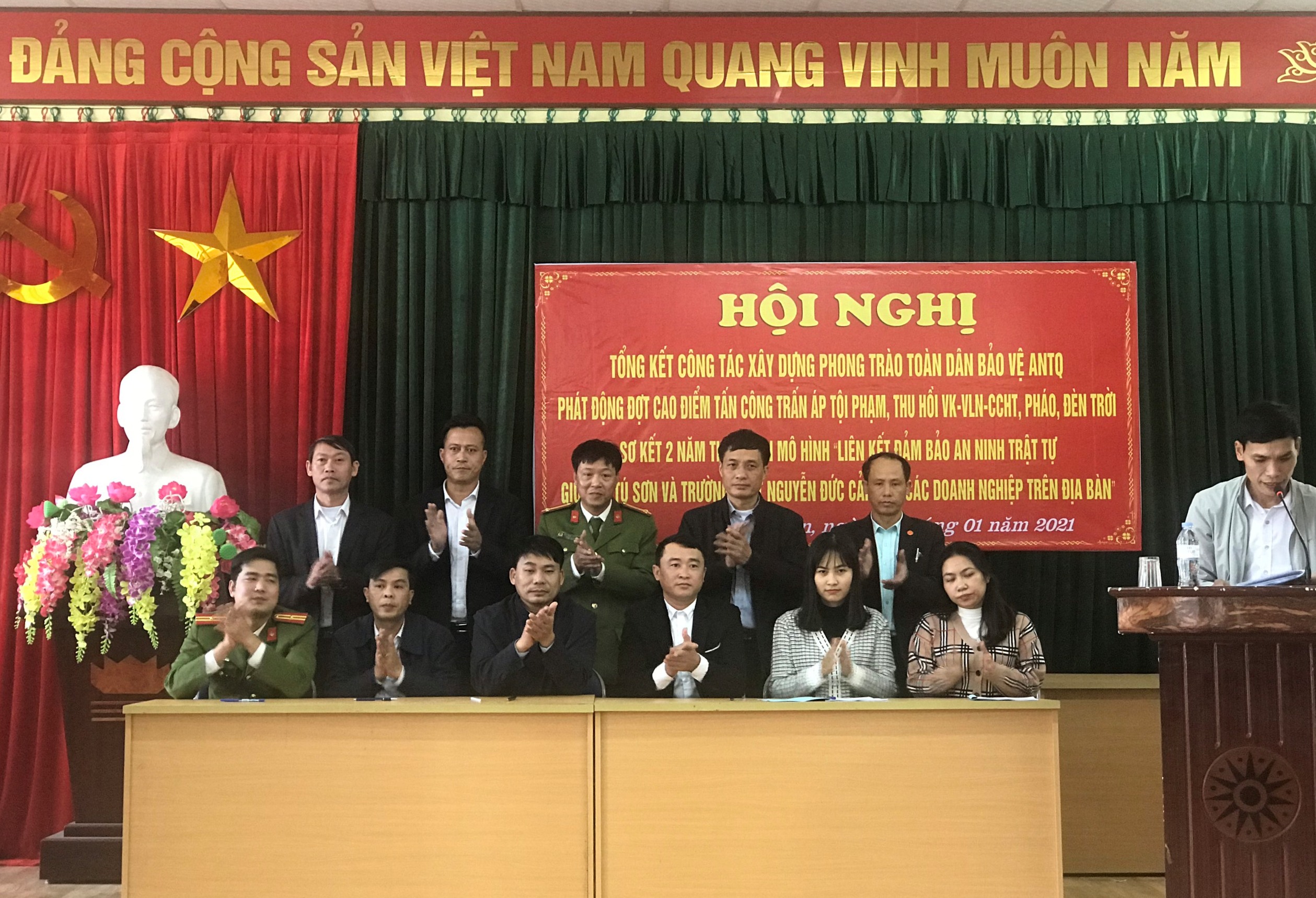 Xã Tú Sơn(Kiến Thụy): Sơ kết 2 năm thực hiện mô hình liên kết bảo đảm an ninh trật tự